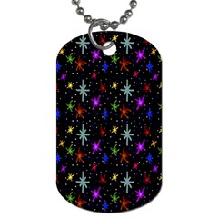 Colored Hand Draw Abstract Pattern Dog Tag (one Side) by dflcprints