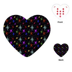 Colored Hand Draw Abstract Pattern Playing Cards (heart)