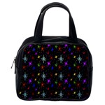 Colored Hand Draw Abstract Pattern Classic Handbag (Two Sides) Back