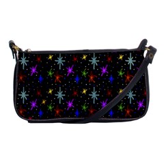 Colored Hand Draw Abstract Pattern Shoulder Clutch Bag by dflcprints