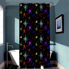 Colored Hand Draw Abstract Pattern Shower Curtain 36  X 72  (stall)  by dflcprints