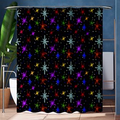 Colored Hand Draw Abstract Pattern Shower Curtain 60  X 72  (medium)  by dflcprints