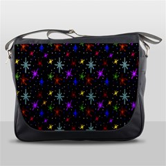 Colored Hand Draw Abstract Pattern Messenger Bag by dflcprints