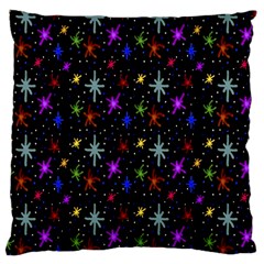 Colored Hand Draw Abstract Pattern Large Cushion Case (one Side) by dflcprints