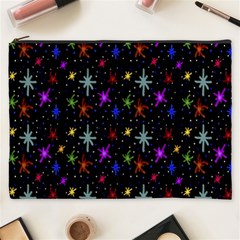 Colored Hand Draw Abstract Pattern Cosmetic Bag (xxxl) by dflcprints