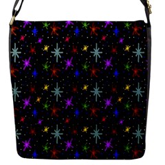 Colored Hand Draw Abstract Pattern Flap Closure Messenger Bag (s) by dflcprints