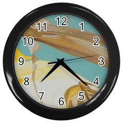 Sun Bubble Wall Clock (black) by WILLBIRDWELL