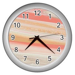 Alien Atmosphere Wall Clock (silver) by WILLBIRDWELL