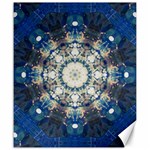 Painted Blue Mandala Flower On Canvas Canvas 20  x 24  19.57 x23.15  Canvas - 1