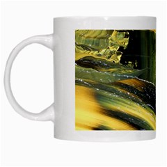 Yellow Dog White Mugs by WILLBIRDWELL