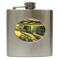 Yellow Dog Hip Flask (6 Oz) by WILLBIRDWELL