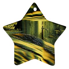 Yellow Dog Star Ornament (two Sides) by WILLBIRDWELL