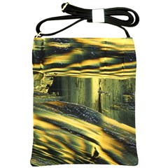 Yellow Dog Shoulder Sling Bag by WILLBIRDWELL