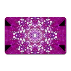 Wonderful Star Flower Painted On Canvas Magnet (rectangular) by pepitasart