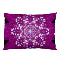 Wonderful Star Flower Painted On Canvas Pillow Case (two Sides) by pepitasart