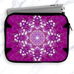 Wonderful Star Flower Painted On Canvas Apple iPad 2/3/4 Zipper Cases Front