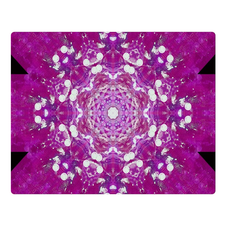 Wonderful Star Flower Painted On Canvas Double Sided Flano Blanket (Large) 