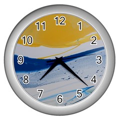 EVENING TIDE Wall Clock (Silver)