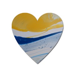 EVENING TIDE Heart Magnet