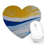 EVENING TIDE Heart Mousepads Front