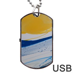 Evening Tide Dog Tag Usb Flash (one Side) by WILLBIRDWELL