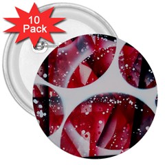 Ecstacy 3  Buttons (10 Pack)  by WILLBIRDWELL