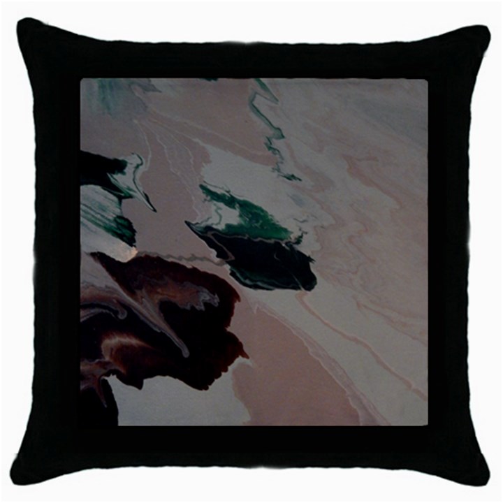 JADE SKY 2 Throw Pillow Case (Black)