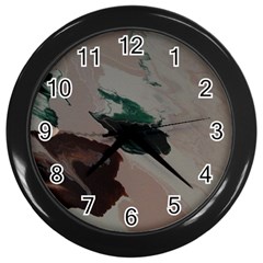 Jade Sky 2 Wall Clock (black) by WILLBIRDWELL