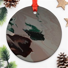 Jade Sky 2 Round Ornament (two Sides) by WILLBIRDWELL