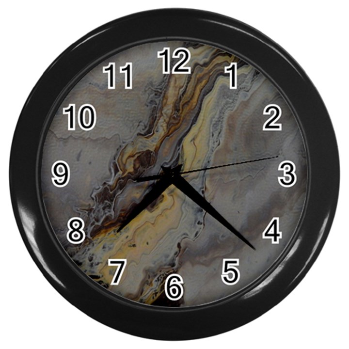 GOLD SEAM Wall Clock (Black)