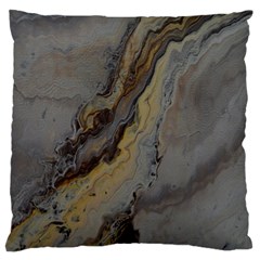 Gold Seam Large Cushion Case (one Side) by WILLBIRDWELL