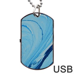 Spiral Dog Tag Usb Flash (one Side) by WILLBIRDWELL