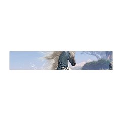 Wonderful Wild Fantasy Horse On The Beach Flano Scarf (mini) by FantasyWorld7