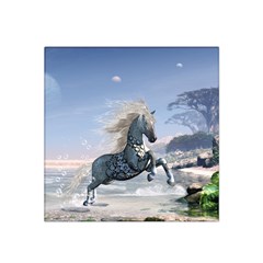 Wonderful Wild Fantasy Horse On The Beach Satin Bandana Scarf by FantasyWorld7