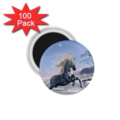 Wonderful Wild Fantasy Horse On The Beach 1 75  Magnets (100 Pack)  by FantasyWorld7