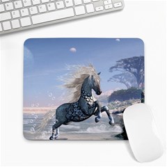 Wonderful Wild Fantasy Horse On The Beach Large Mousepads by FantasyWorld7