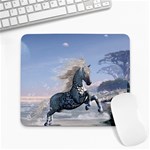 Wonderful Wild Fantasy Horse On The Beach Large Mousepads Front