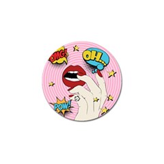 Pop Art   Golf Ball Marker (4 Pack) by Valentinaart