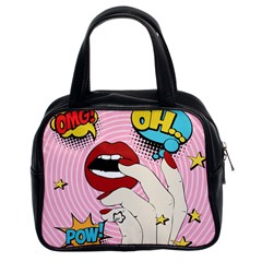 Pop Art   Classic Handbag (two Sides) by Valentinaart