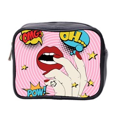 Pop Art   Mini Toiletries Bag (two Sides) by Valentinaart