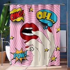 Pop Art   Shower Curtain 60  X 72  (medium)  by Valentinaart