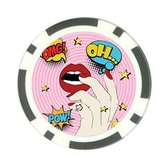 Pop Art   Poker Chip Card Guard (10 Pack)