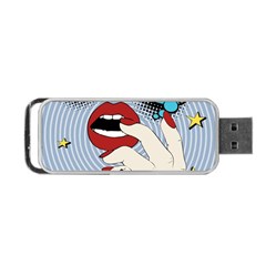 Pop Art   Portable Usb Flash (one Side) by Valentinaart