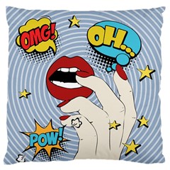 Pop Art   Large Flano Cushion Case (one Side) by Valentinaart