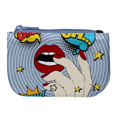 Pop Art   Large Coin Purse by Valentinaart