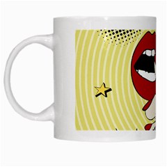 Pop Art   White Mugs by Valentinaart