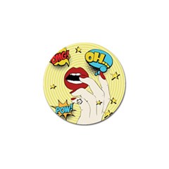 Pop Art   Golf Ball Marker by Valentinaart