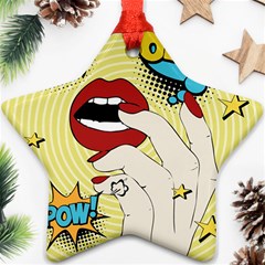 Pop Art   Star Ornament (two Sides) by Valentinaart