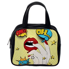 Pop Art   Classic Handbag (one Side) by Valentinaart