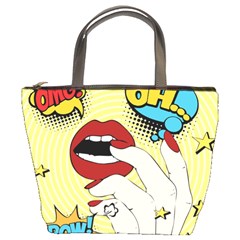 Pop Art   Bucket Bag by Valentinaart